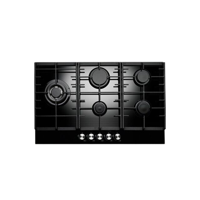 Teknix SCGH751B 75Cm Black Glass Gas Hob
