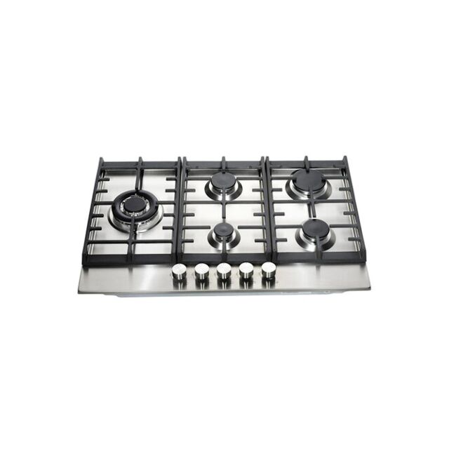 Teknix SCGH751X 75Cm 5 Burner Gas Hob In Stainless Steel