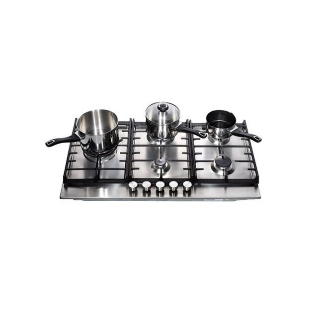 Teknix SCGH91X 90Cm Gas Hob In Stainless Steel