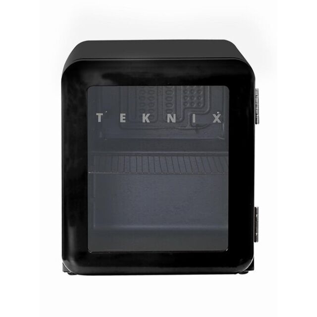 Teknix T46RGB Glass Door Table Top Fridge - Black