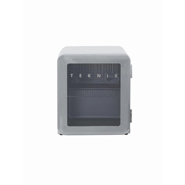 Teknix T46RGS Glass Door Table Top Fridge - Silver