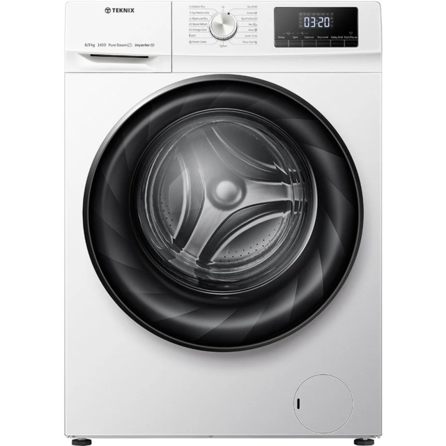 Teknix TK2WD8514HW 8/5Kg 1400 Spin Washer Dryer