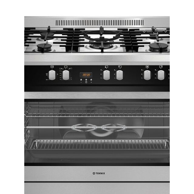 Teknix TKGF91SS 90Cm Single Cavity Gas Range Cooker - Stainless Steel