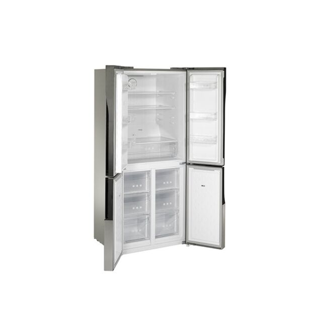 Teknix TMD4801802S American 4 Door Side By Side Fridge Freezer - Silver