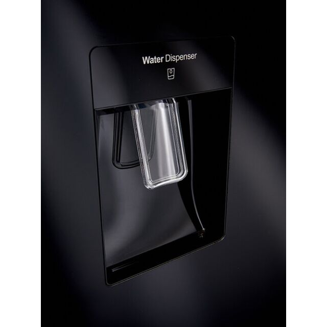 Teknix TSBSW911772B 90Cm American Style Fridge Freezer - Black