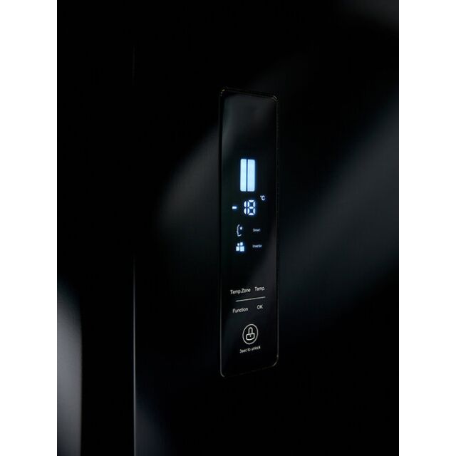 Teknix TSBSW911772B 90Cm American Style Fridge Freezer - Black
