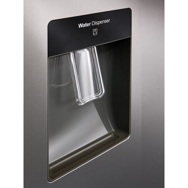 Teknix TSBSW911772S 90Cm American Side By Side Fridge Freezer In Silver With Water Dispenser