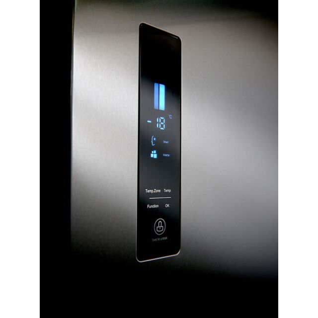 Teknix TSBSW911772S 90Cm American Side By Side Fridge Freezer In Silver With Water Dispenser
