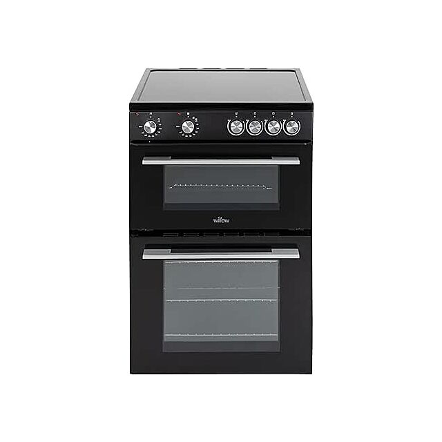 Willow WT60CCB 60Cm Twin Cavity Freestanding Electric Cooker