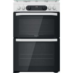 Hotpoint HDM67G0CCW/UK Double Cooker - White