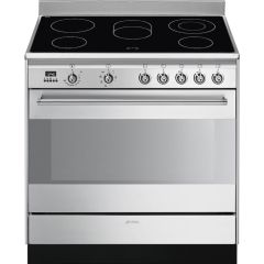 Smeg SUK91CMX9 90cm Concert Electric Range Cooker, Stainless Steel