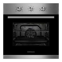 Statesman BSF60SS 65 LITRE BUILT IN SINGLE FAN OVEN STAINLESS STEEL