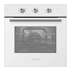 Statesman BSF60WH 65L BUILT IN SINGLE FAN OVEN WHITE